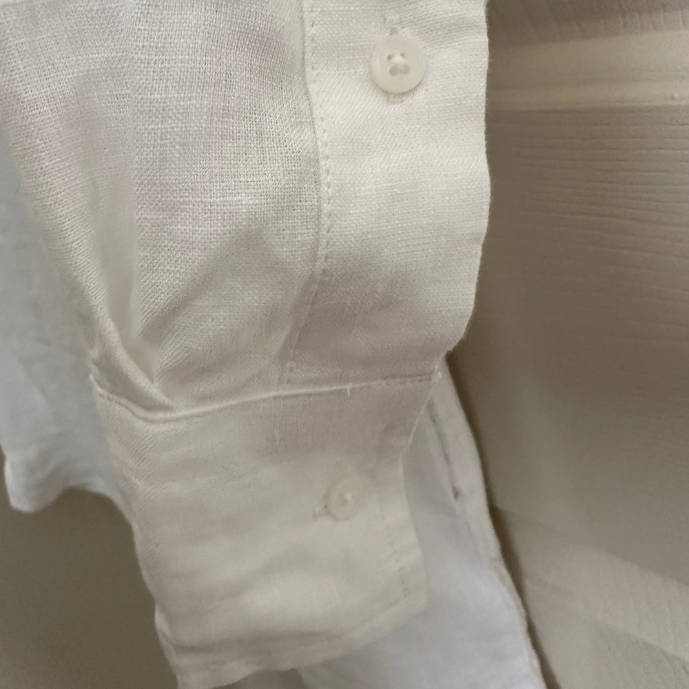NWT J.Crew 100% Linen V-Neck Tunic Mini Dress P XXS Coastal - Picture 4 of 10